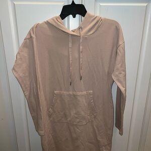 Gabrielle Union Dusty Pink Hoodie Sweater Dress XS